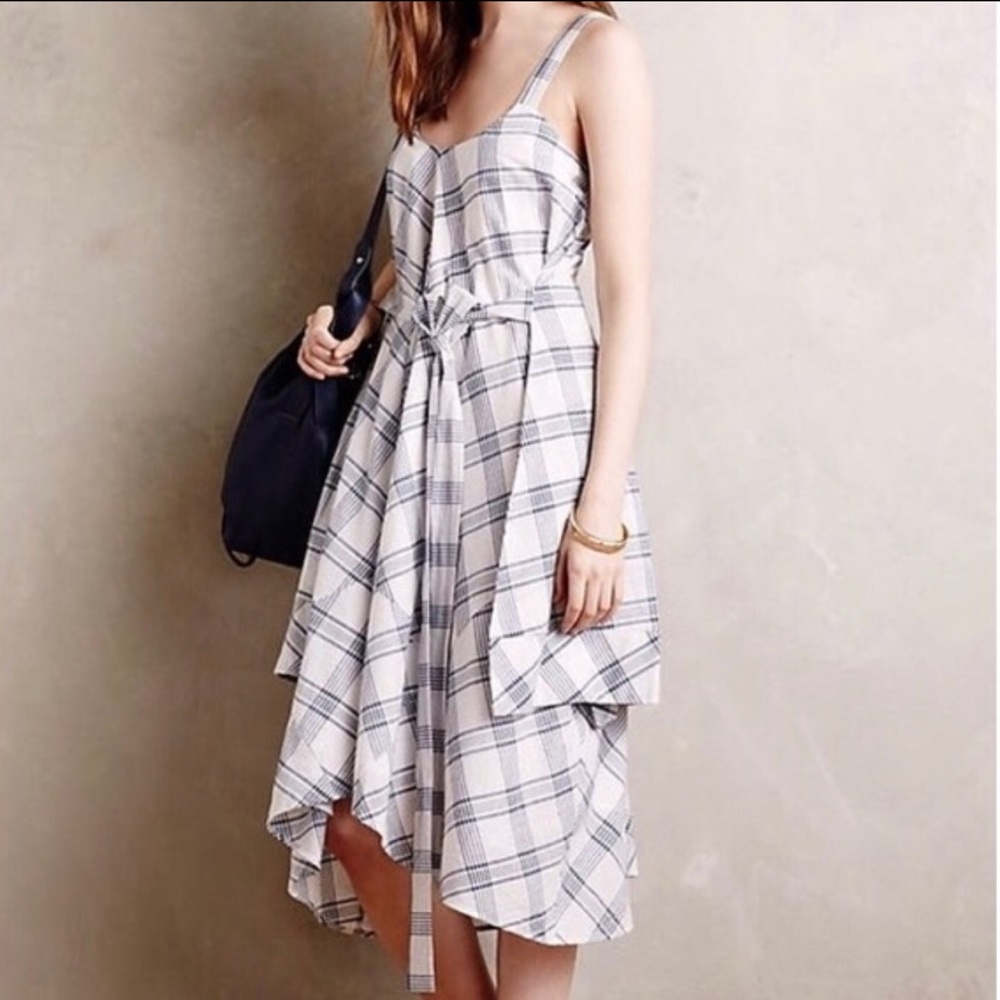 Holding horses assymetrical plaid dress size M/L